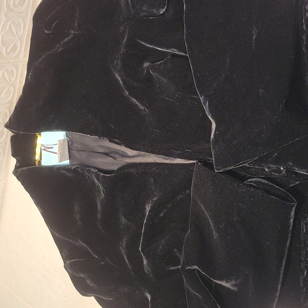 Marciano Black Velvet "real" Jacket Size 6